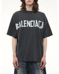 Balenciaga - Tape Type Medium Fit T-Shirt, Short Sleeves, 100% Cotton - Lyst