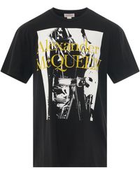 Alexander McQueen Logo-print Cotton T-shirt Black
