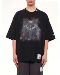 Maison Mihara Yasuhiro - Cat Printed T-Shirt - Lyst