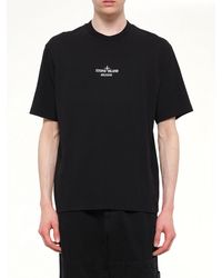 Stone Island - 2100033 Cotton Logo T-Shirt - Lyst