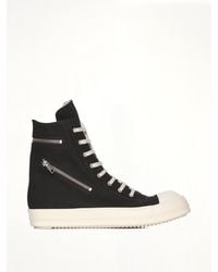 Rick Owens - Overdyed Denim Cargo Sneaks - Lyst