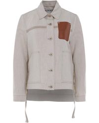 Loewe - Workwear Jacket, Long Sleeves, , 100% Leather - Lyst