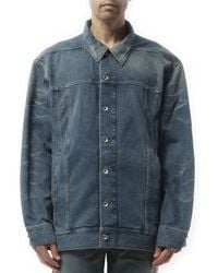 Rick Owens - Jumbo Worker Jacket, Long Sleeves, 100% Cotton, Size: Small - Lyst