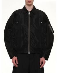 Sacai - Cotton Chino X Nylon Twill Blouson - Lyst