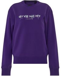 Givenchy - 'Thistle Reverse Logo Sweatshirt, Round Neck, Long Sleeves, , 100% Cotton, Size: Small - Lyst