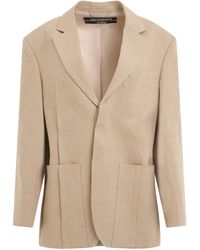 Jacquemus - D'Homme Square Jacket, Long Sleeves, , 100% Linen - Lyst