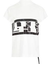 Rick Owens - 'Drk Logo Small Level T-Shirt, Round Neck, Short Sleeves, Milk/, 100% Cotton - Lyst