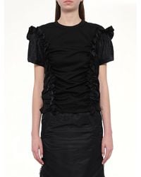 Noir Kei Ninomiya - Cotton Ponte T-Shirt - Lyst