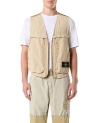 Stone Island - Logo Patch T-Shirt, Short Sleeves, 100% Cotton, Size: Medium - Lyst