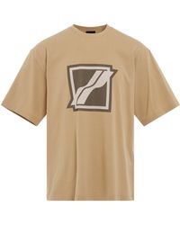 we11done - Stripe Big Logo T-Shirt, Round Neck, Short Sleeves, , 100% Cotton - Lyst