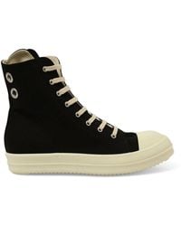 Rick Owens - Denim High Sneaks Sneakers, 100% Cotton - Lyst