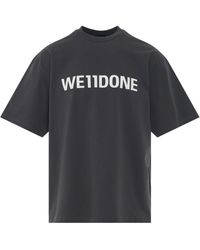 we11done - Basic Logo Large T-Shirt, Short Sleeves, , 100% Cotton - Lyst