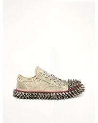 Doublet - Dirty Spike Toe Cap Canvas Sneaker - Lyst