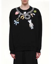 Egonlab - Bearbrick Print Cotton Sweatshirt - Lyst