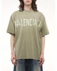 Balenciaga - Tape Type Medium Fit T-Shirt, Short Sleeves, 100% Cotton, Size: Small - Lyst