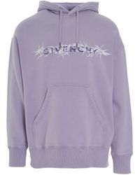 Givenchy - Barbed Wire With G Tufting Washed Hoodie, Long Sleeves, , 100% Cotton, Size: Large - Lyst