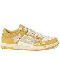 Amiri - Debossed Ma Quad Skeleton Sneakers, 100% Calf Leather - Lyst