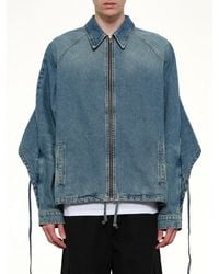 Egonlab - Convertible Hooded Denim Jacket - Lyst