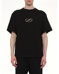 we11done - Rhinestone T-Shirt - Lyst