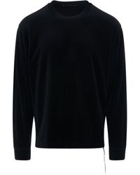 Mastermind Japan - Bleached Circle Logo Velour Long Sleeve T-Shirt, , 100% Cotton, Size: Medium - Lyst