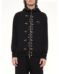 THUG CLUB - Tc Studded Line Zip-Up Hoodie - Lyst