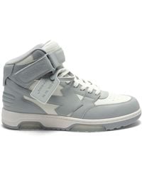 Off-White c/o Virgil Abloh - Off- Out Of Office Mid Top Leather Sneakers, /, 100% Rubber - Lyst