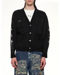 THUG CLUB - Tc Bone Knit Cardigan - Lyst