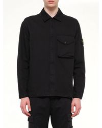 Stone Island - 1200001 Dense Cotton Twill Shirt - Lyst