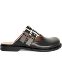 Loewe - Campo Mary Jane Mule Sandals, , 100% Brushed Calf - Lyst