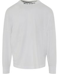 Herren Damen PALM ANGELS Long Sleeve Pullover Sweatshirt  T-Shirt  Langarmpullov 