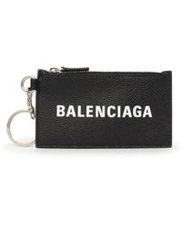 Balenciaga - Cash Card Case On Keyring, /, 100% Calfskin Leather - Lyst