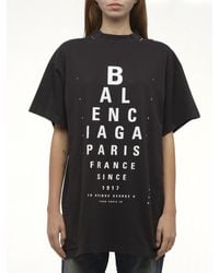 Balenciaga - Eye-Test Oversized T-Shirt, 100% Cotton - Lyst