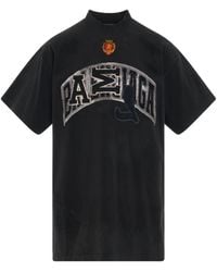 【送料関税込】Balenciaga Flame Short Sleeve T Shirt Balenciaga Men's Flame Short Sleeve T Shirt in Washed Out