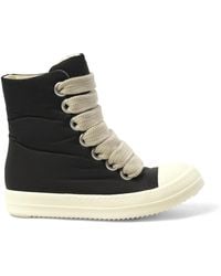 Rick Owens - Jumbo Lace Puffer Sneaks Sneakers, 100% Polyester - Lyst