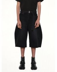 Sacai - Denim Bermuda - Lyst