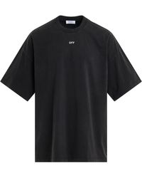 Off-White c/o Virgil Abloh - Off- 'Stamp Mary Print Oversized T-Shirt, Short Sleeves, /, 100% Cotton, Size: Small - Lyst