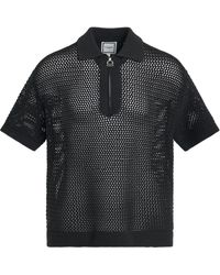 WOOYOUNGMI - Quarter Zip Knitted Shirt, , 100% Cotton - Lyst