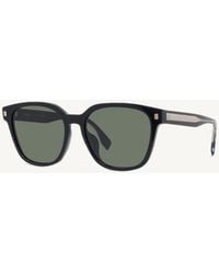 Fendi - Fe40001U Square Sunglasses With Smoke Lens - Lyst