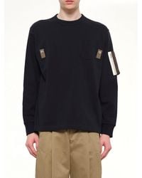 Sacai - Cotton Jersey L/S T-Shirt - Lyst