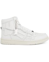 Amiri - Skel Panelled Leather High-top Trainers - Lyst