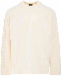 Jacquemus - Typo Logo Long Sleeve T-Shirt, 100% Cotton, Size: Large - Lyst