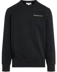 Alexander McQueen - Small Logo Sweatshirt, Long Sleeves, , 100% Cotton - Lyst
