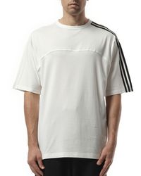 Y-3 - 3 Stripe T-Shirt, Short Sleeves, 100% Cotton, Size: Small - Lyst