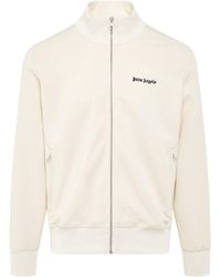Palm Angels - 'New Classic Track Jacket, Long Sleeves, Butter/, 100% Polyester, Size: Small - Lyst