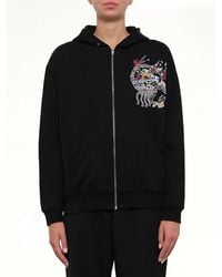 Givenchy - Embroidered Zip Hoodie - Lyst