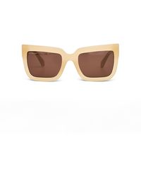 Off-White c/o Virgil Abloh - Firenze Sunglasses, Sand, 100% Acetate - Lyst