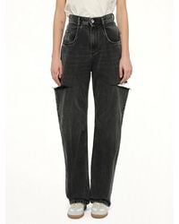 Maison Margiela - Slash Loose Fit Denim Jeans - Lyst