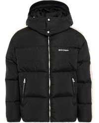 Palm Angels - 'Hooded Track Down Jacket, Long Sleeves, /, 100% Polyamide, Size: Small - Lyst