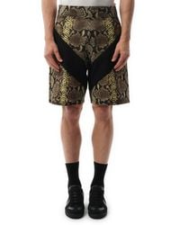 Givenchy - Snake Print Bermuda Shorts - Lyst