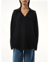 Loewe - V-Neck Polo Sweater - Lyst